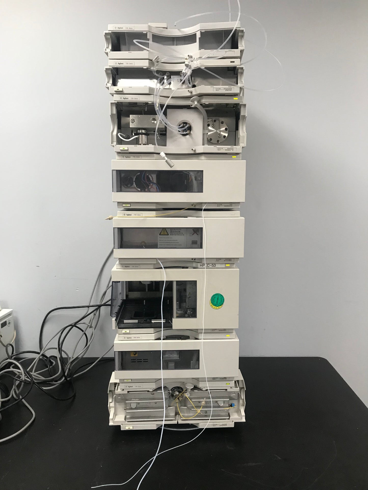 8pc, HP Agilent 1100 HPLC QuatPump, ALS, DAD, Colcom, Degasser, ALS Therm VWD Tray