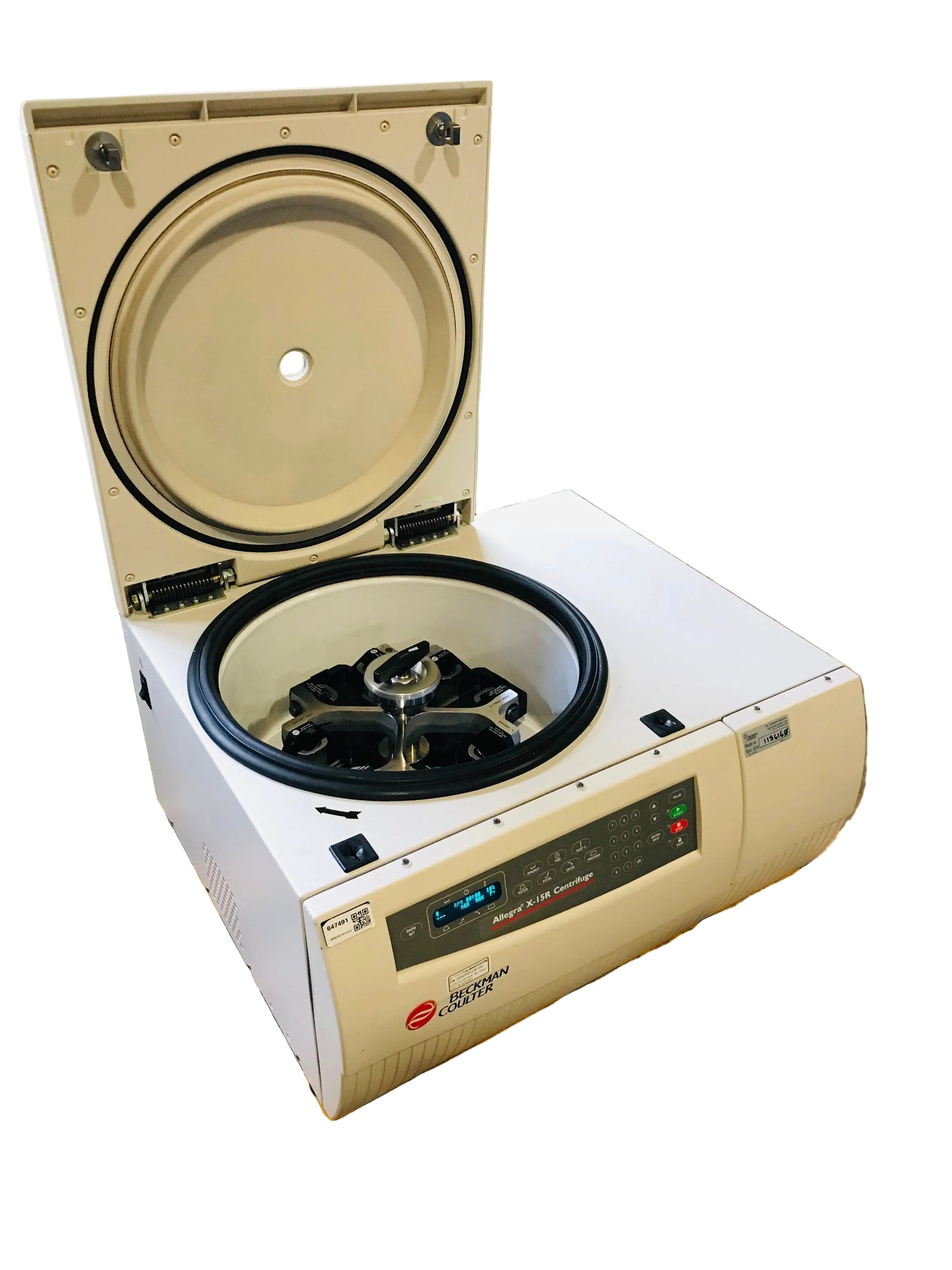 Beckman Coulter Allegra X-15R Refrigerated Centrifuge with Rotor and Buckets