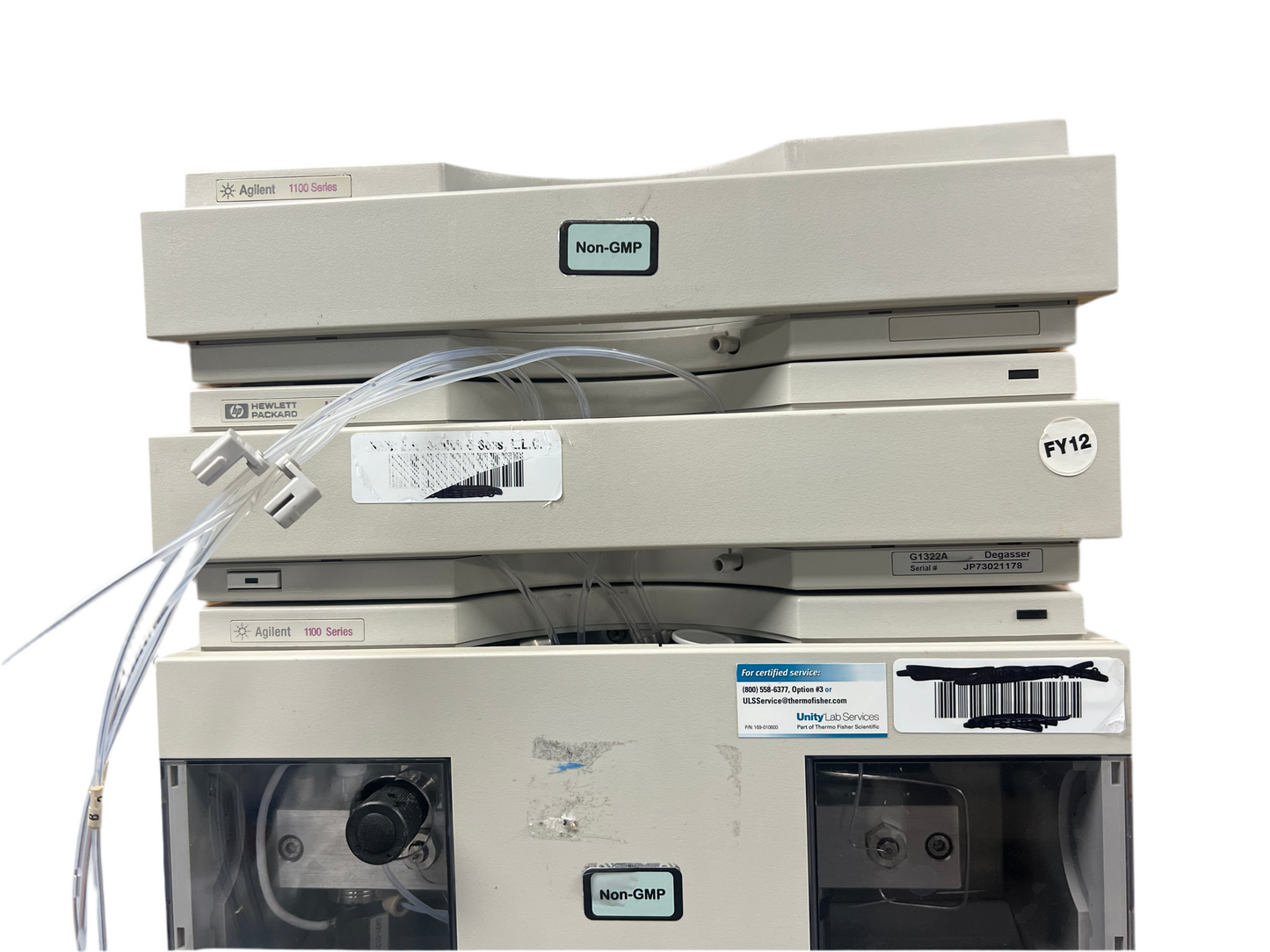 Agilent HP 1100 Series 7-piece HPLC System ALSTherm ,ALS, VWD, BinPump, Degasser ,Colcom