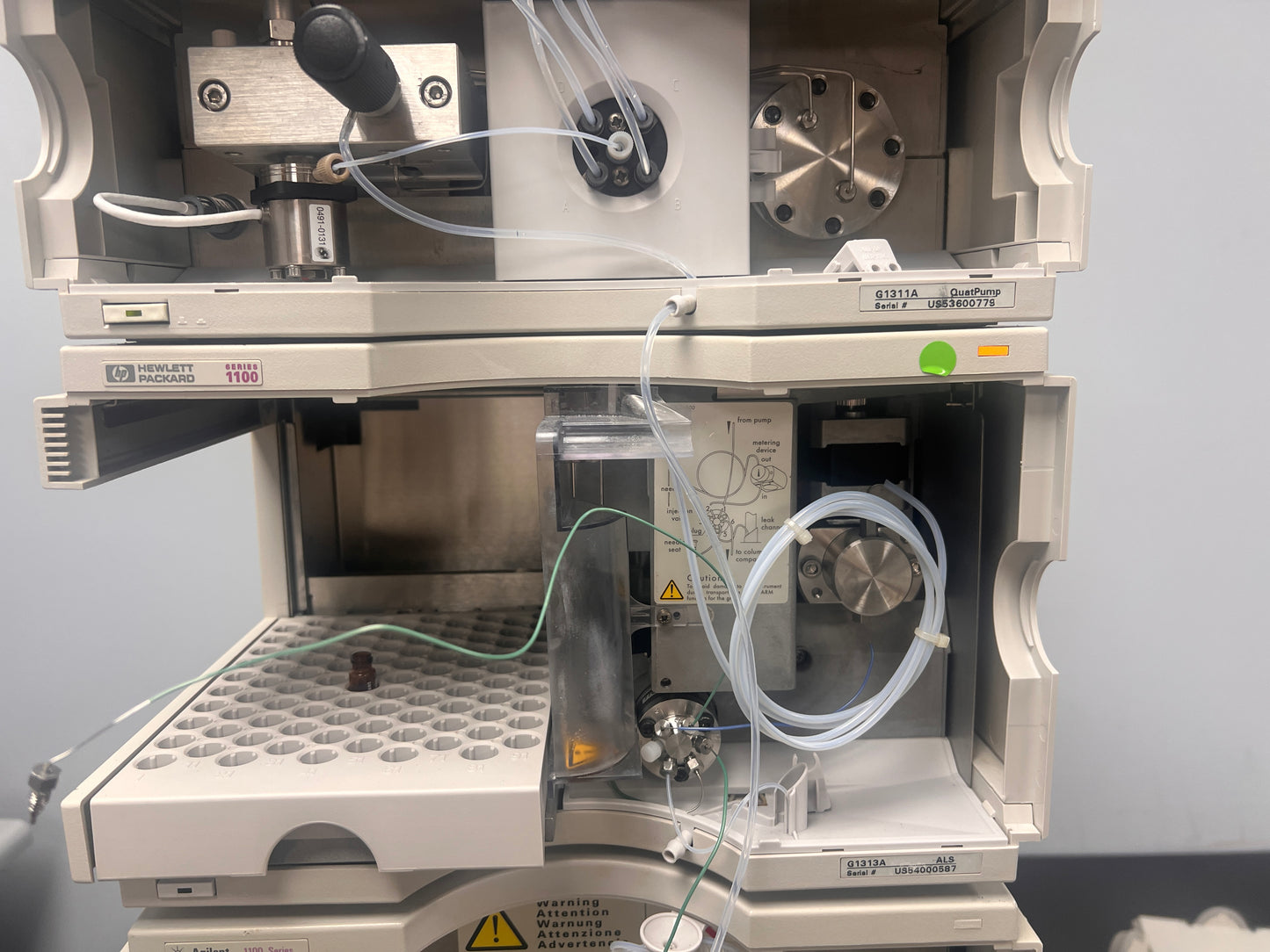 6pc, HP Agilent 1100 HPLC QuatPump, ALS, DAD, Colcom, Degasser, ALS Therm
