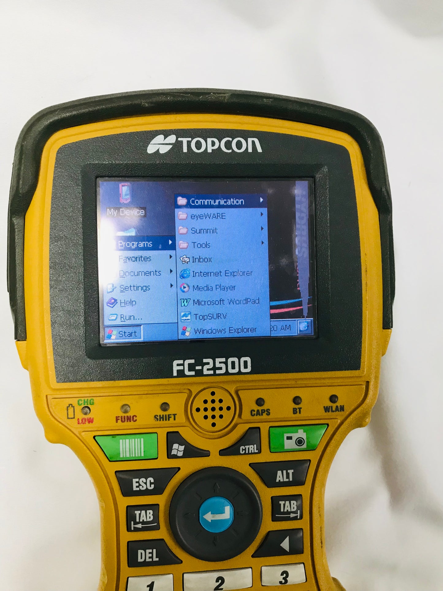 Topcon FC-2500 Field Controller Data Collector w/ TopSurv 8 FC 2500 GPS+