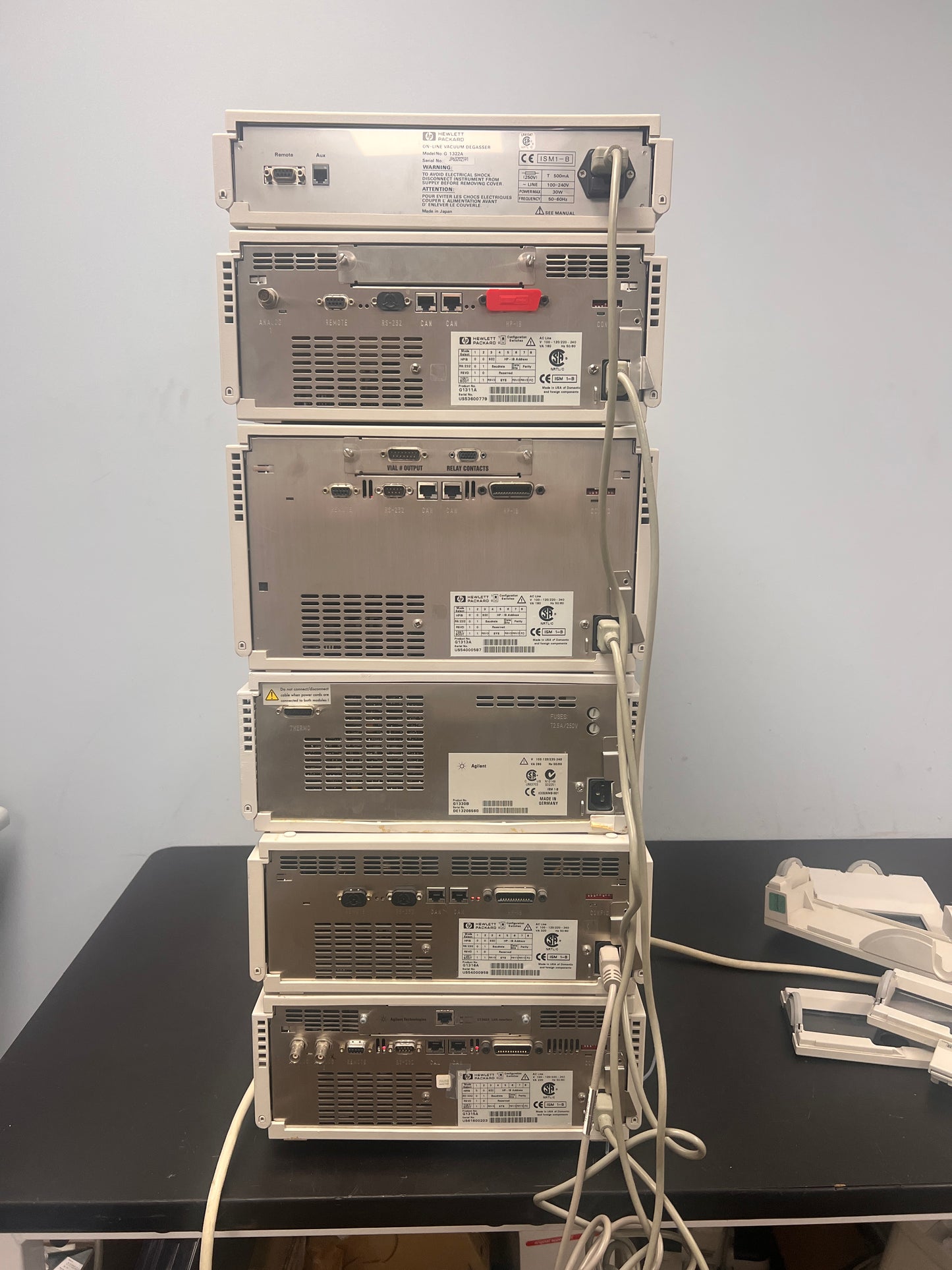 6pc, HP Agilent 1100 HPLC QuatPump, ALS, DAD, Colcom, Degasser, ALS Therm