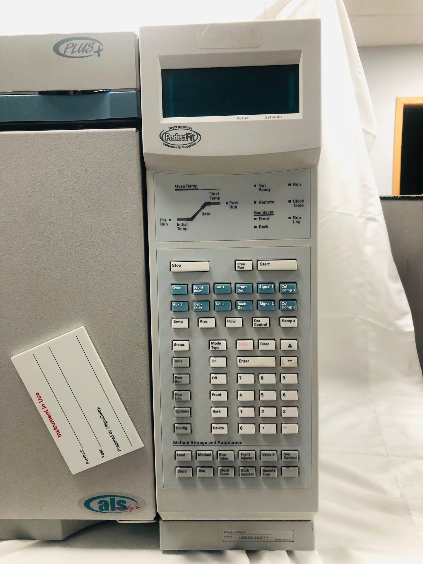 Agilent 6890 Plus GC Gas Chromatography System with FID AUX TCD