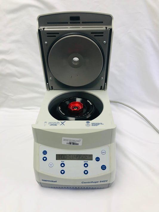 Eppendorf 5424 Digital Centrifuge with aerosol Fa 45-24-11 rotor tested