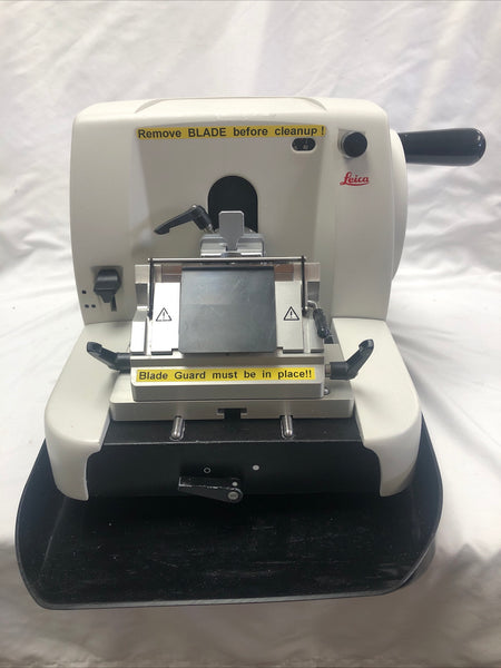 Leica RM 2125 rts Manual Rotary Microtome Tested Working Video