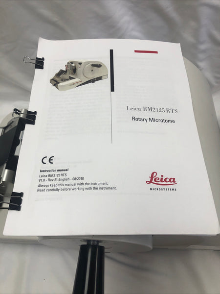 Leica RM 2125 rts Manual Rotary Microtome Tested Working Video