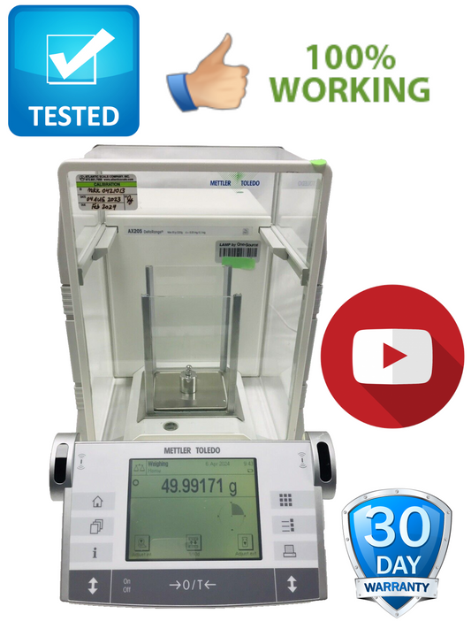 Mettler Toledo AX205DR Delta Range Analytical Balance Max 81g/220g AX205