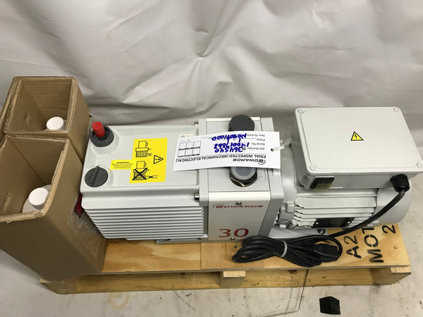 New Open Box Edwards E2M30 Dual-Stage Vacuum Pump