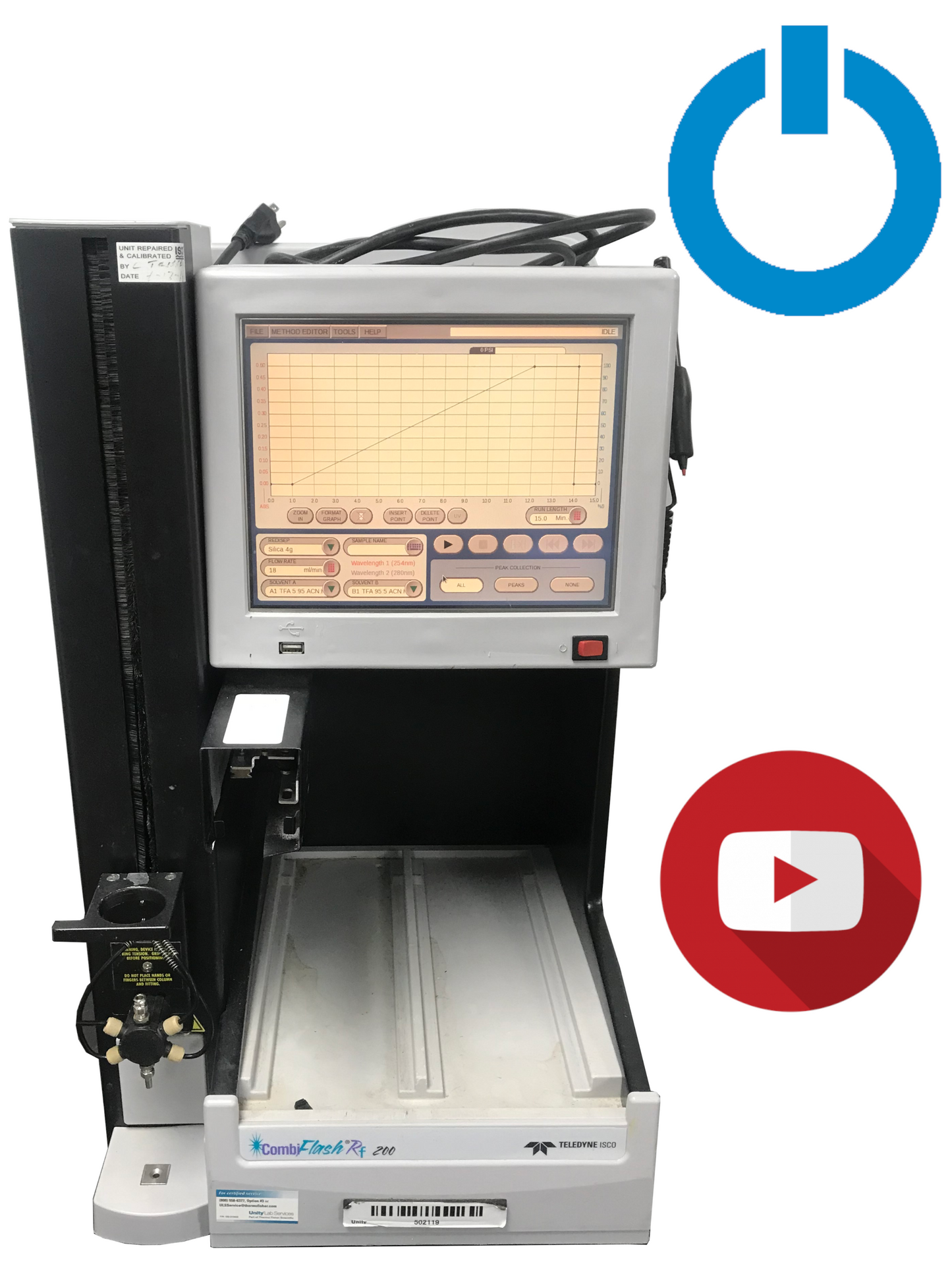 Teledyne Isco CombiFlash Rf 200 Automated Flash Chromatography 625230012