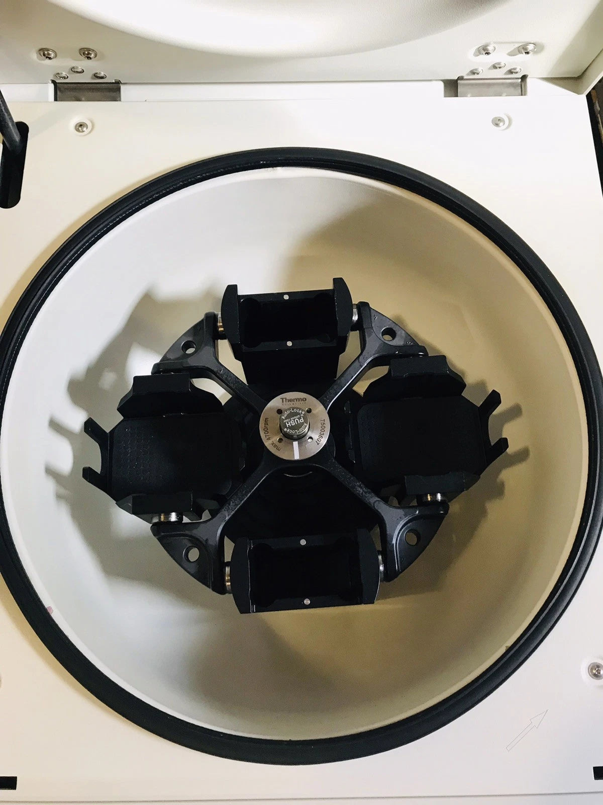 Thermo Megafuge 40 Benchtop Centrifuge with TX-750 Rotor, Buckets, Plate Carrier