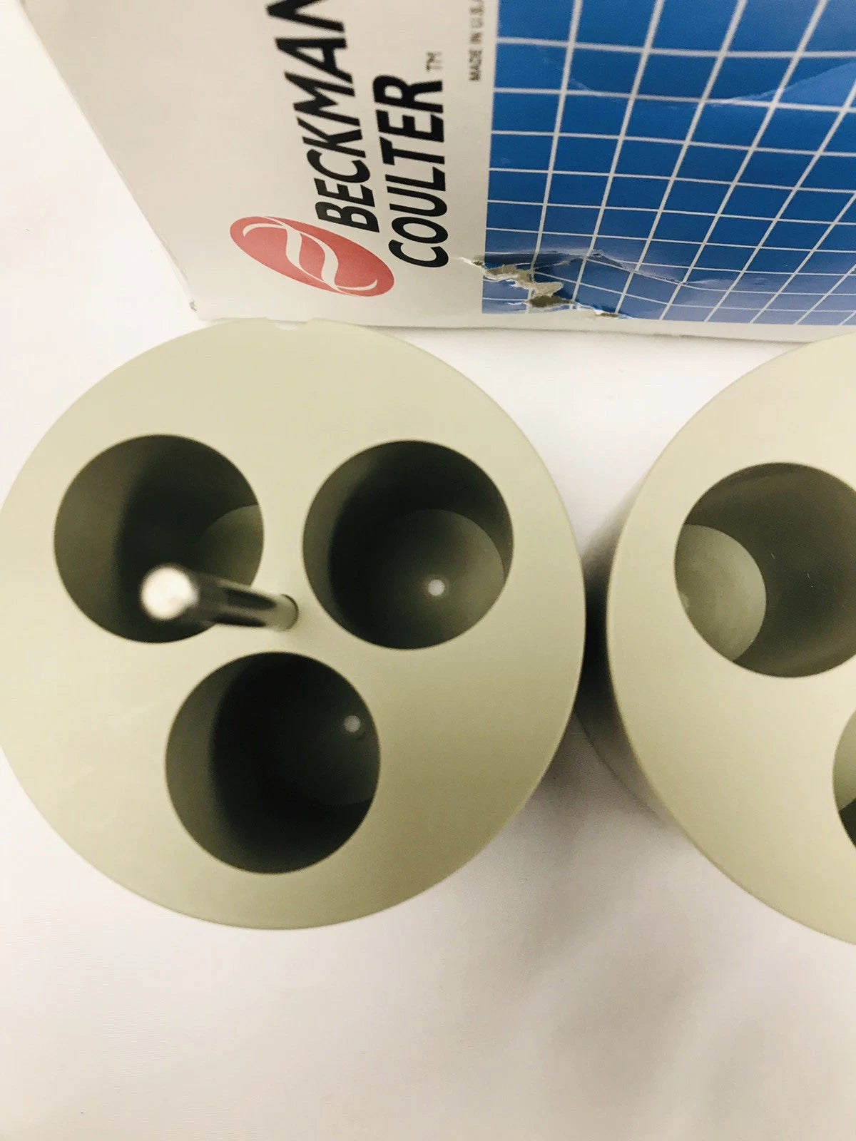 2x Beckman Coulter 392254 Centrifuge Rotor Conical Tube Adapters 3x50mL 392258