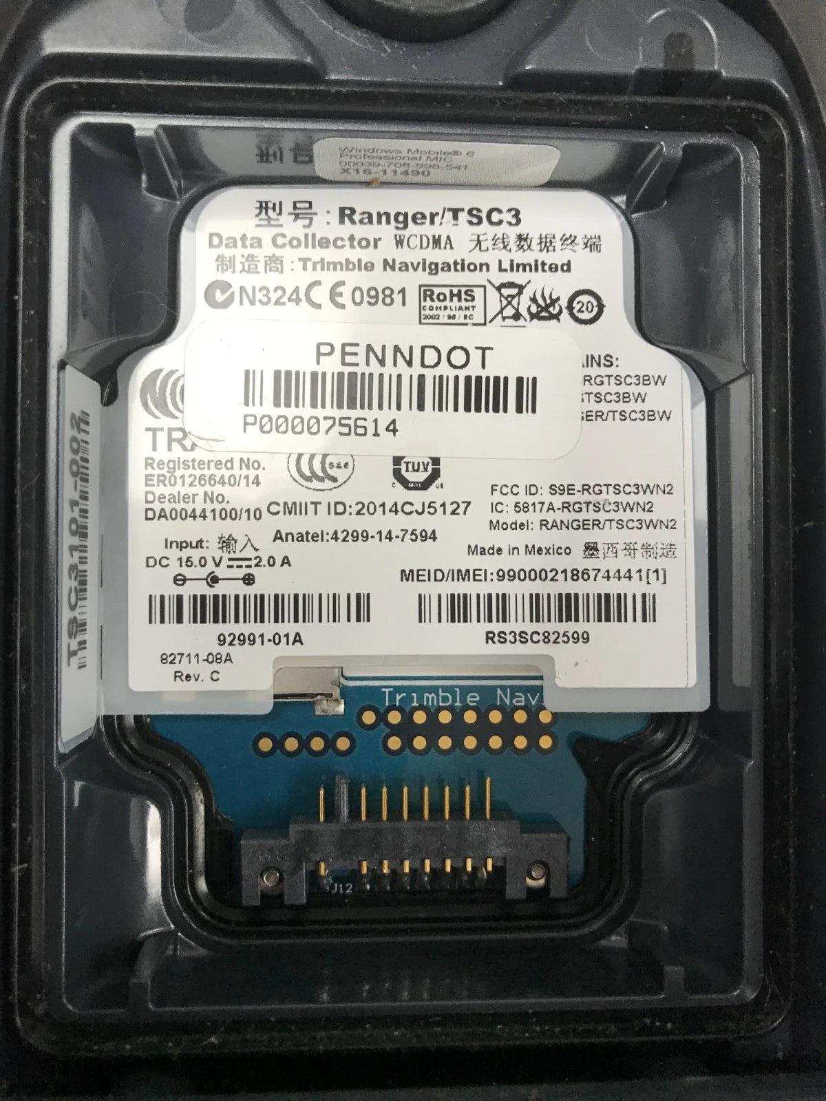 Trimble TSC3 Survey Controller Access 2015.22 General Survey Tested Working Power Supply Working