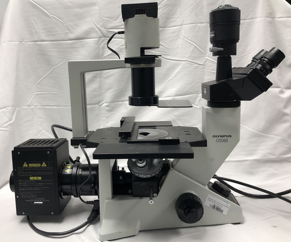 Olympus CK40 Inverted Fluorescence Phase Contrast Microscope Tested working