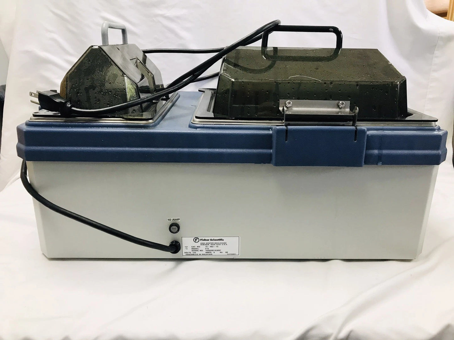 Fisher Scientific Isotemp 215 Dual Chamber Digital Water Bath Cat # 15-462-15