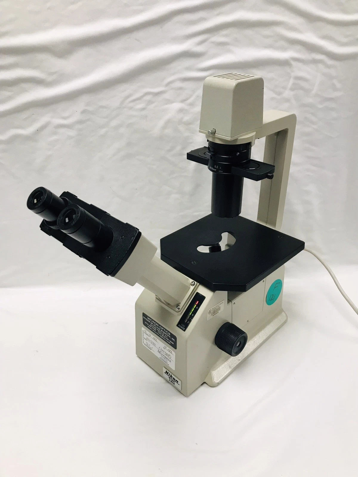 Nikon TMS Inverted Phase Contrast Binocular Microscope 3 Objectives 4x 10x 20x