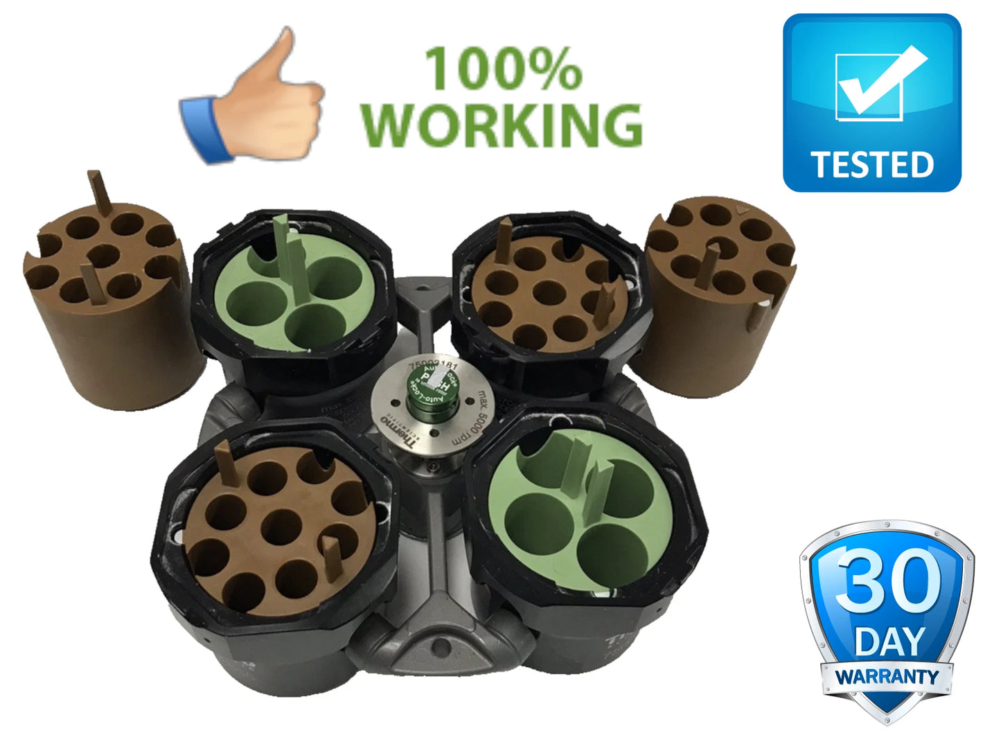 Thermo Scientific TX-400 75003181 Swing Bucket Rotor w/ 75003655 Buckets Adapter