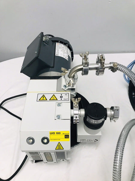 Leybold Trivac D8B Vacuum Pump with ARP 4-8 Exhaust Filter & Flexcell PR-4000 Reservoir