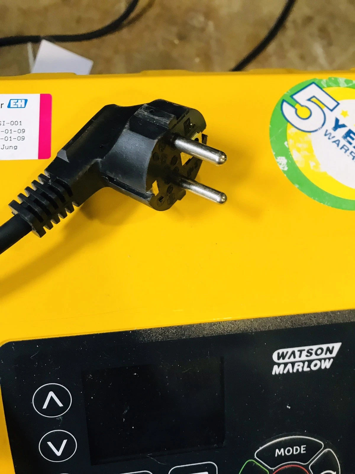 Watson Marlow 630s Peristaltic Pump 630sn/R Model Yellow Euro Plug E / F