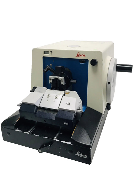 Leica Jung RM2035 Manual Rotary Microtome with Knife Holder BioCut Tested