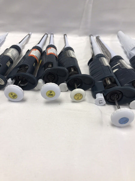 Lot of 11 Gilson Pipetman Pipette Pipettor | P2 P10 P100 P200 P1000 P5000