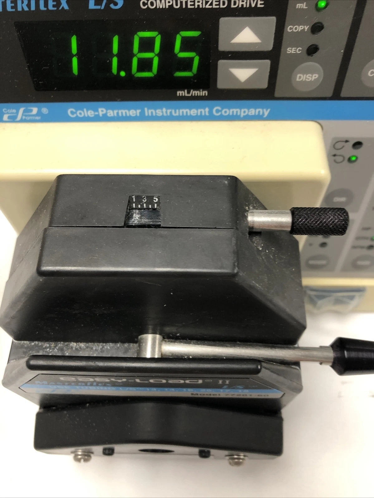 Cole-Palmer MasterFlex L/S Digital drive 7550-10 w/ Easy-Load II 77201-60 Working