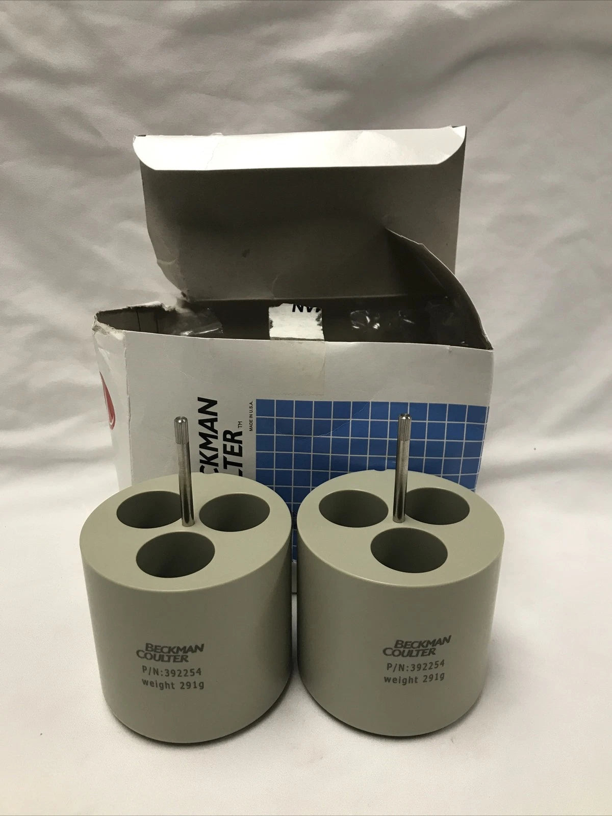 2x Beckman Coulter 392254 Centrifuge Rotor Conical Tube Adapters 3x50mL 392258