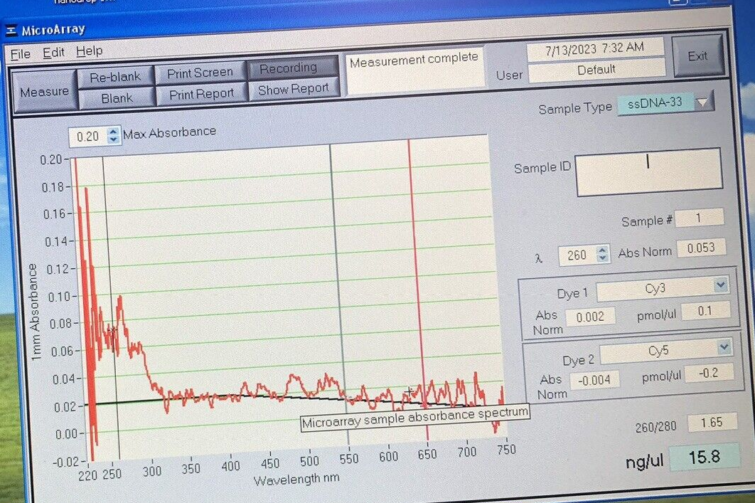 Thermo ND-1000 NanoDrop UV/VIS Spectrophotometer Tested Working Video Warranty