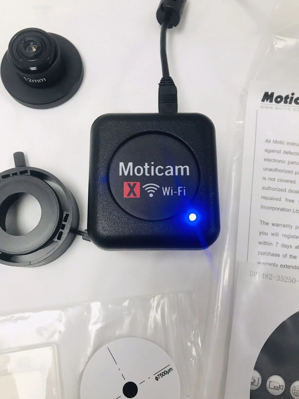 Motic Moticam X WiFi Digital Microscope Camera Mounts To Any Microscope Eyepiece