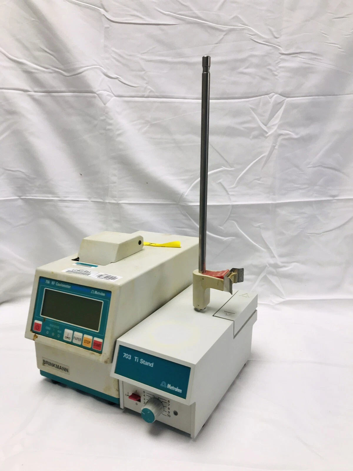 Metrohm 756 KF Coulometer with 703 Ti Stand Power Up Tested