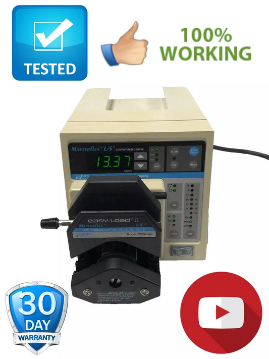 Cole-Palmer MasterFlex L/S Digital drive 7550-10 w/ Easy-Load II 77201-60 Working