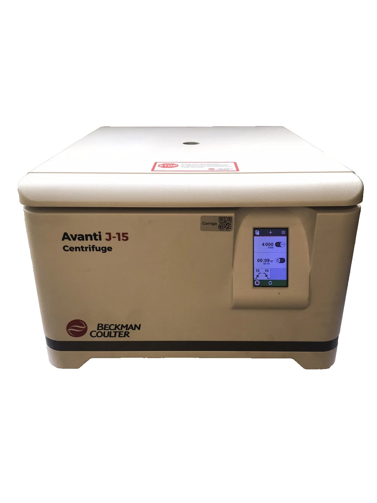 Beckman Coulter Avanti J-15 Centrifuge – JS-4.750 Swinging Bucket Rotor Tested