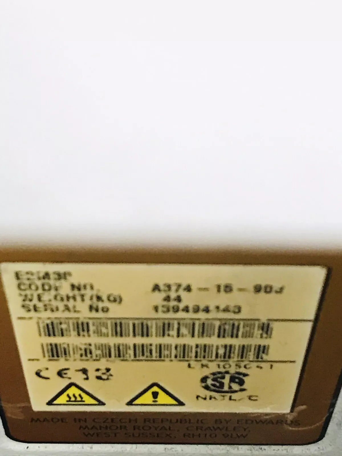 Edwards 30 E2M30 Dual Stage Vacuum Pump w/ Agilent G3199B Quiet Cover II + EMF20