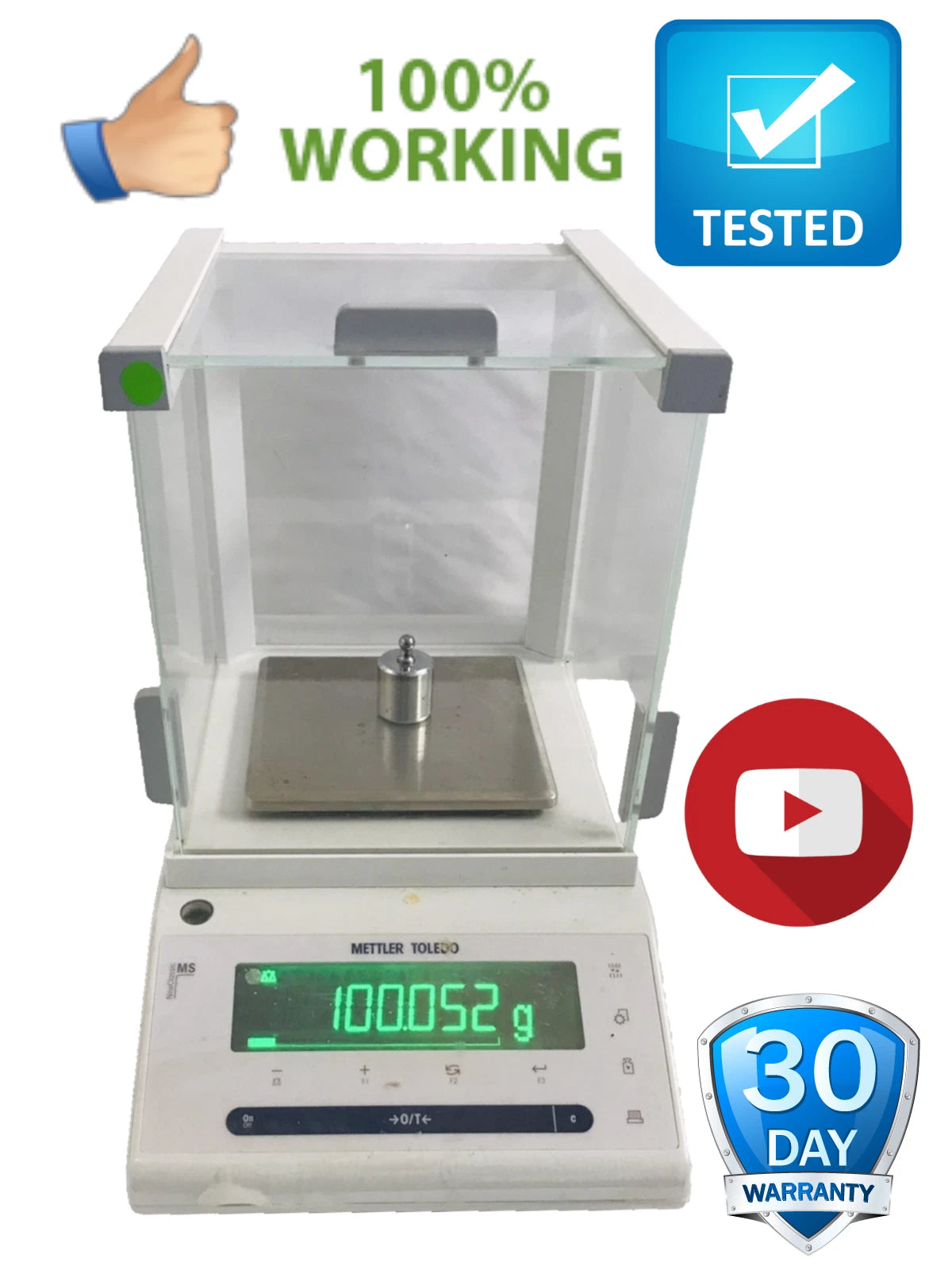 Mettler Toledo MS1003S NewClassic MF Tested Working Max = 1020g d = 1mg 30133528