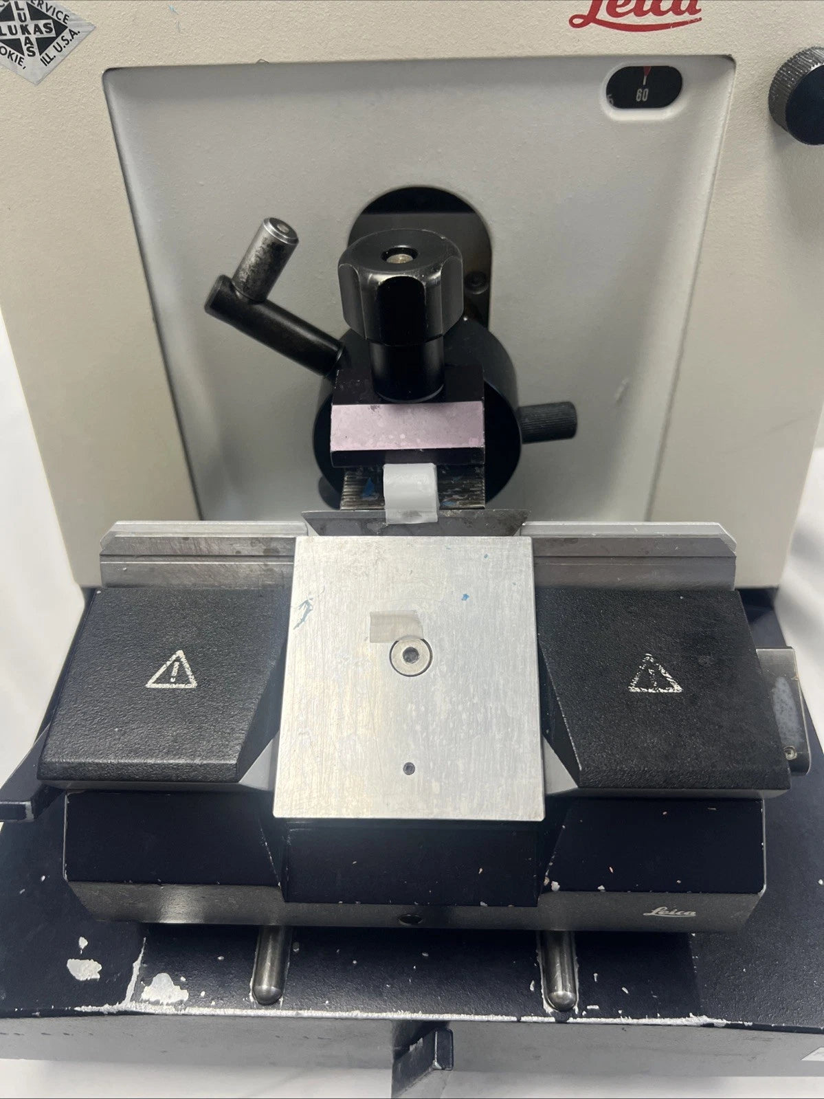 Leica  RM 2025 Manual Rotary Microtome 045728686 with Blade Holder warranty video