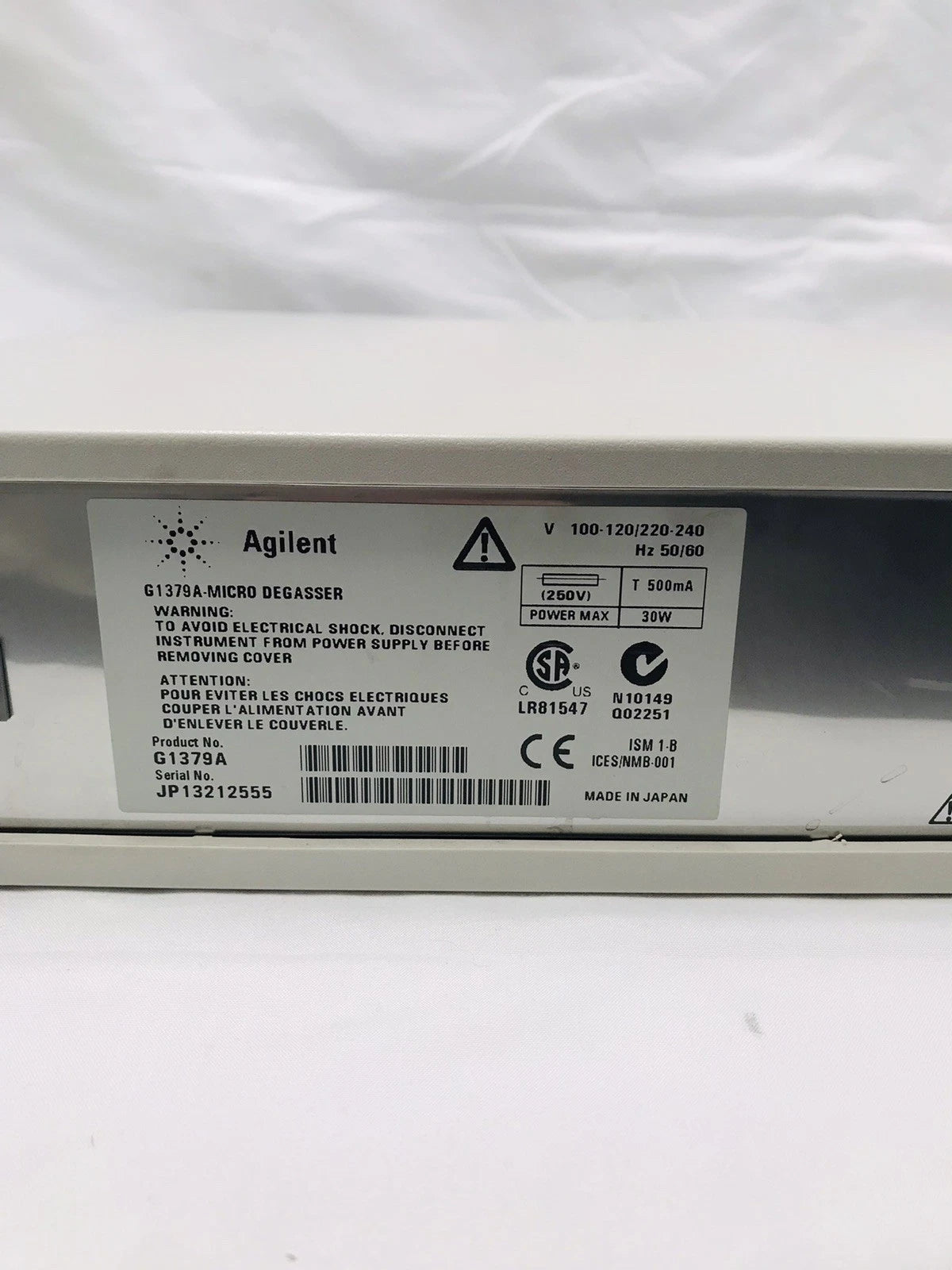 Agilent G1379A 1100 Series HPLC 4-CH HPLC Vacuum Micro Degasser