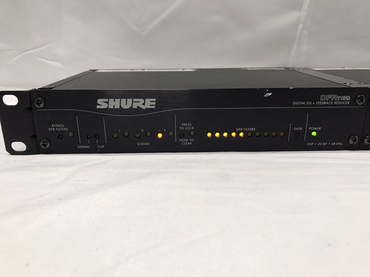Shure DFR11EQ Digital EQ + Feedback Reducer & UA507 Dual Rack Mount