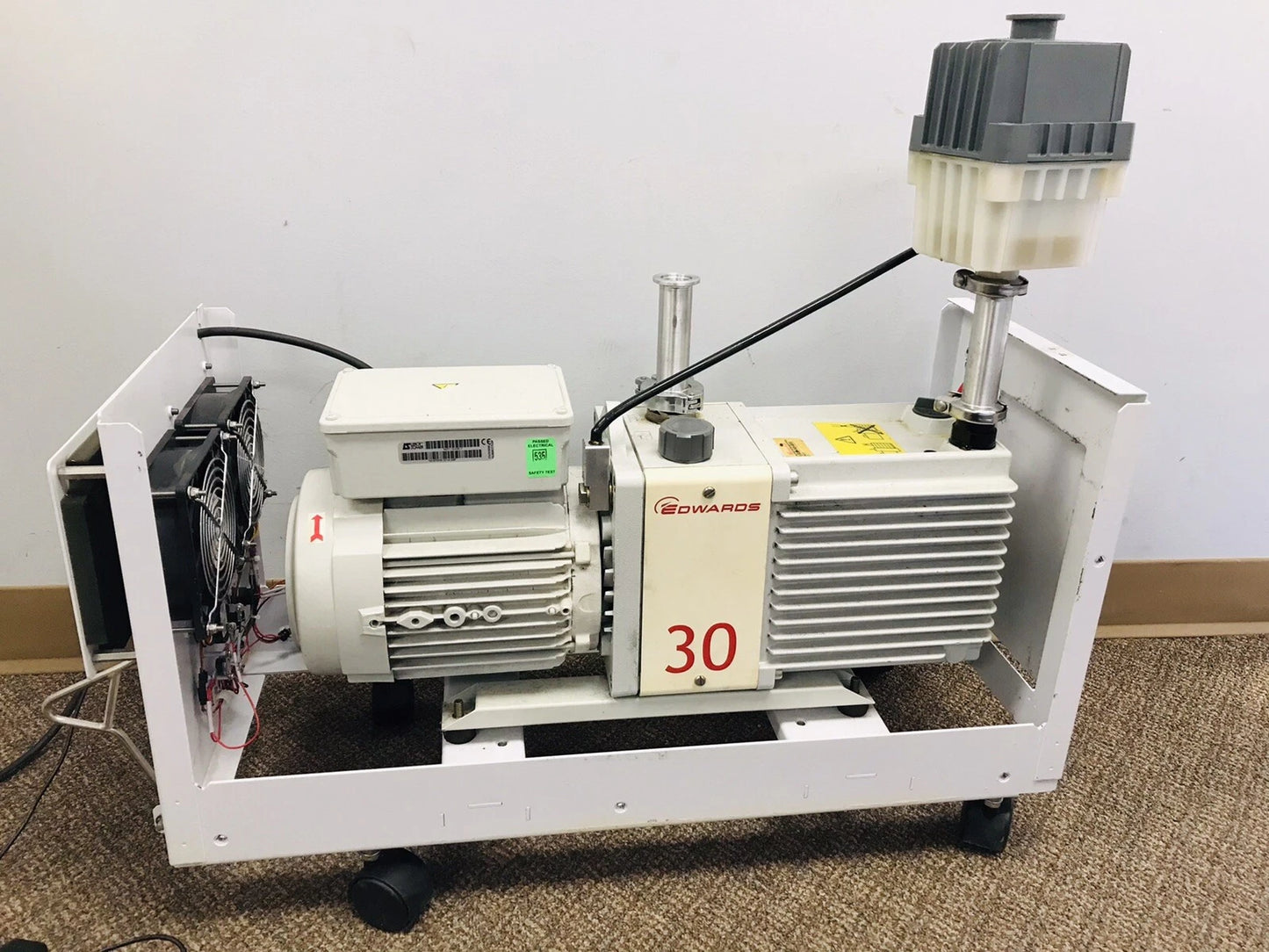Edwards 30 E2M30 Dual Stage Vacuum Pump w/ Agilent G3199B Quiet Cover II + EMF20
