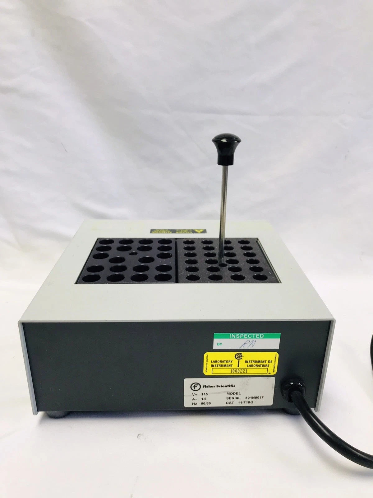 Fisher Scientific Dry Bath Incubator Dual Heat Block 11-718-2 + 2x Heat Blocks