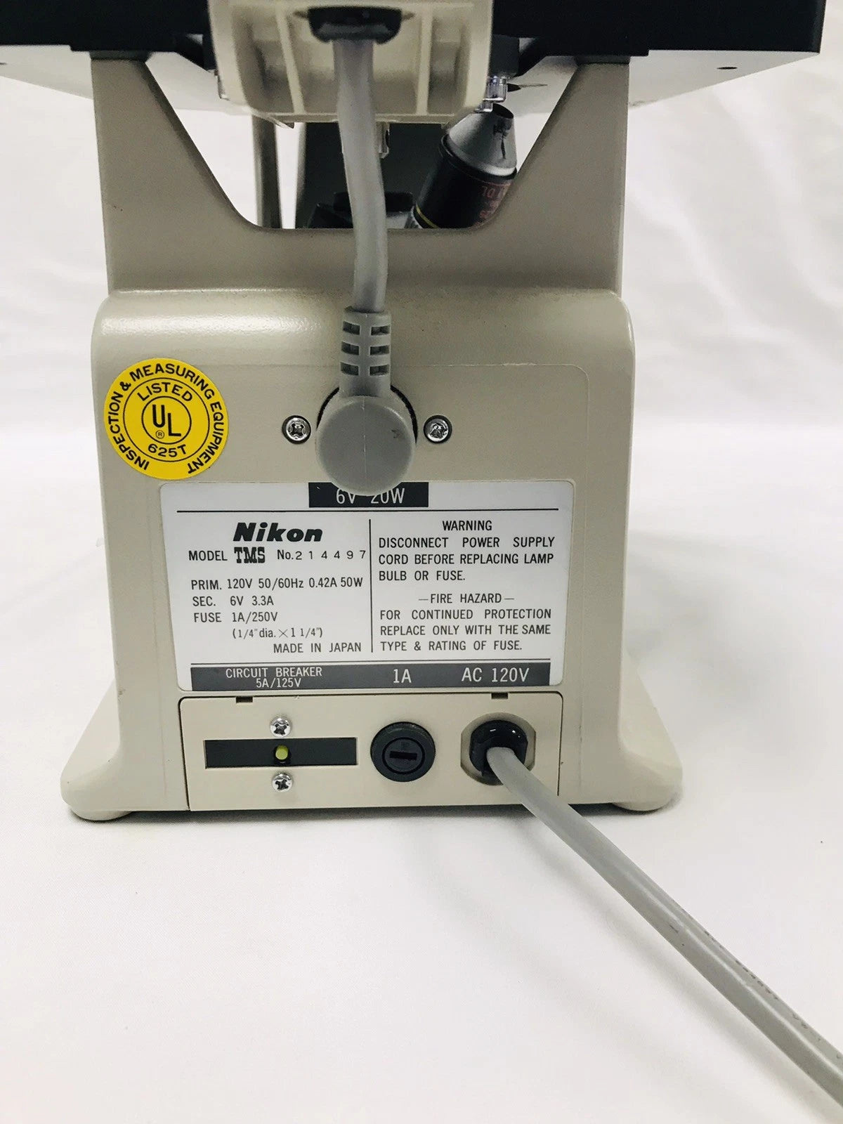Nikon TMS Phase Contrast Inverted Microscope 2 Objectives 10x 20x Binocular