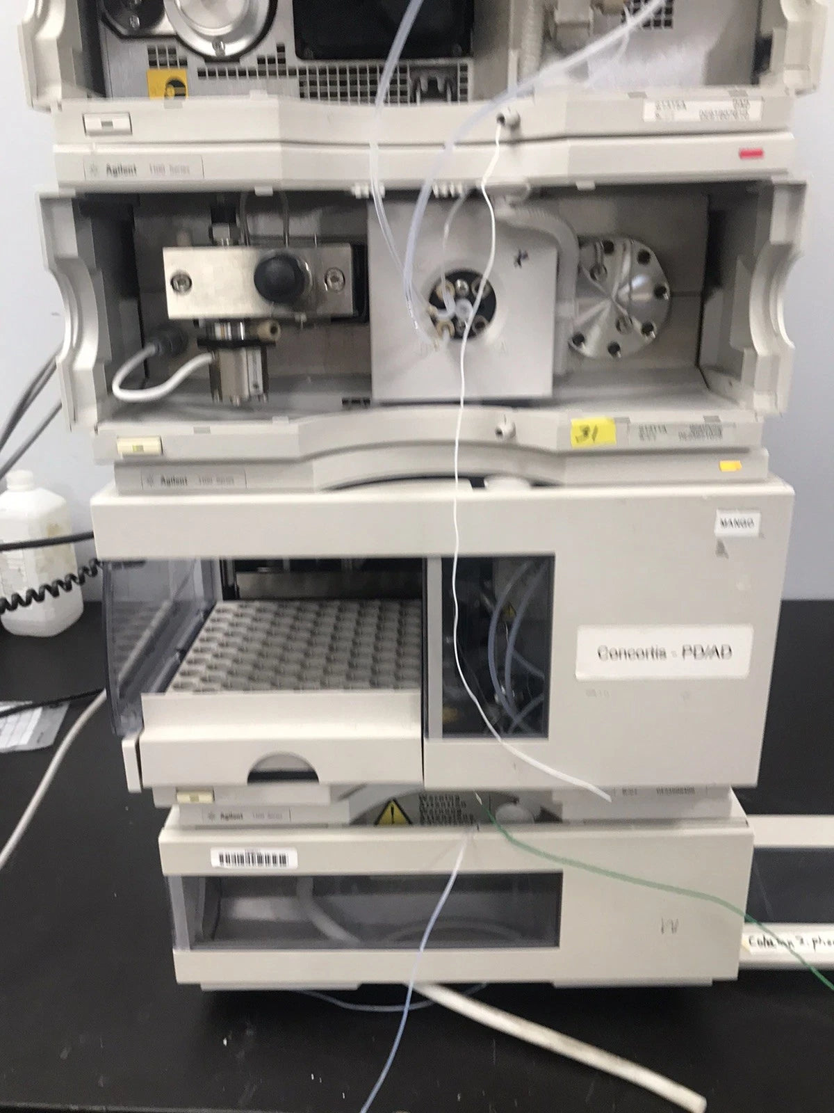 6pc, HP Agilent 1100 HPLC QuatPump, ALS, DAD, Colcom, Degasser, ALS Therm