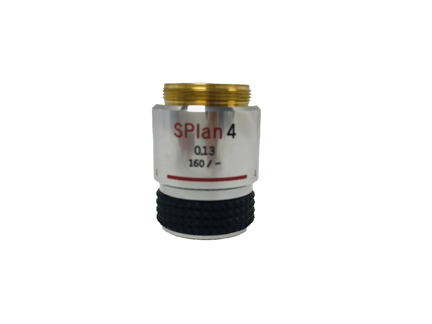 Olympus SPlan 4 Microscope Objective 4x 0.13 NA 160 / - Tested Working