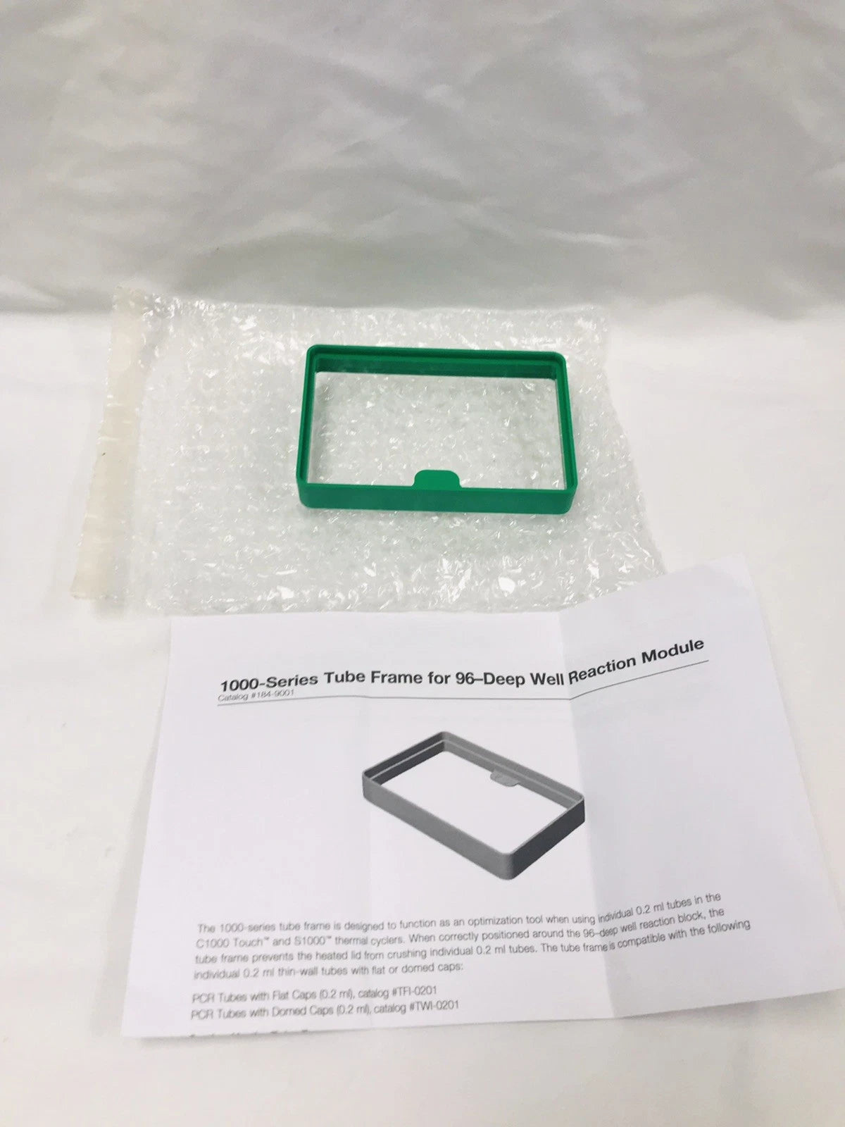NEW Bio-Rad 184-9001 Tube Frame for 96 Well Deep Block Reaction Module C1000