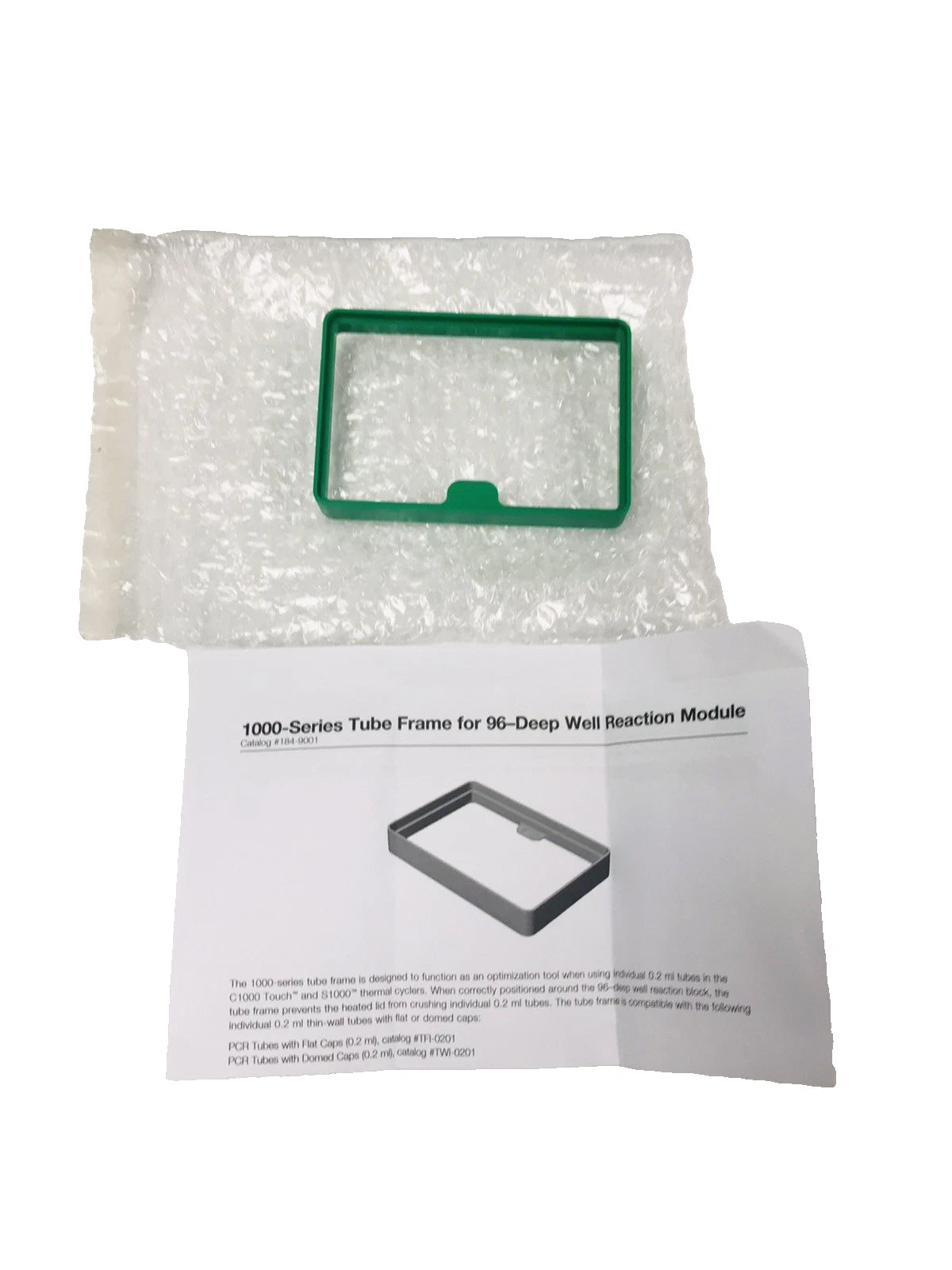 NEW Bio-Rad 184-9001 Tube Frame for 96 Well Deep Block Reaction Module C1000