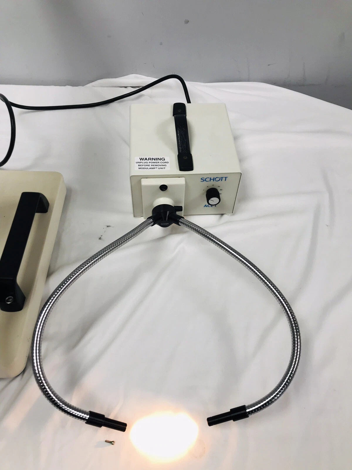 Leica MZ75 Stereo Zoom Microscope Inspection w/ Fiber Optic Lamp & Boon Stand