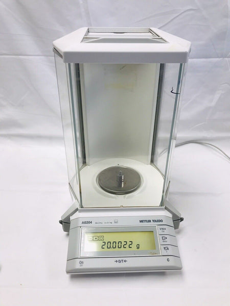 Mettler AG204 Analytical Lab Balance With Power Supply 210g@0.1mg  tested working