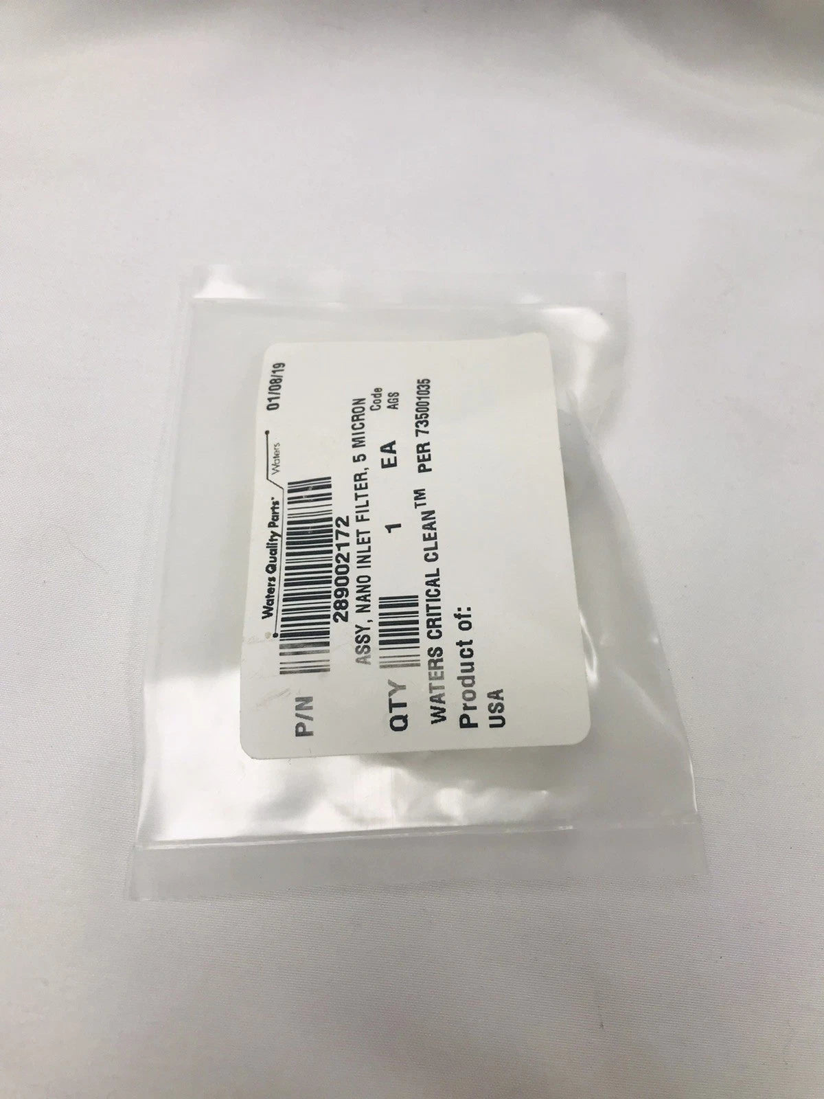 Waters 289002172 In-Line Solvent Filter Assembly 5µm 5 Micron - NEW