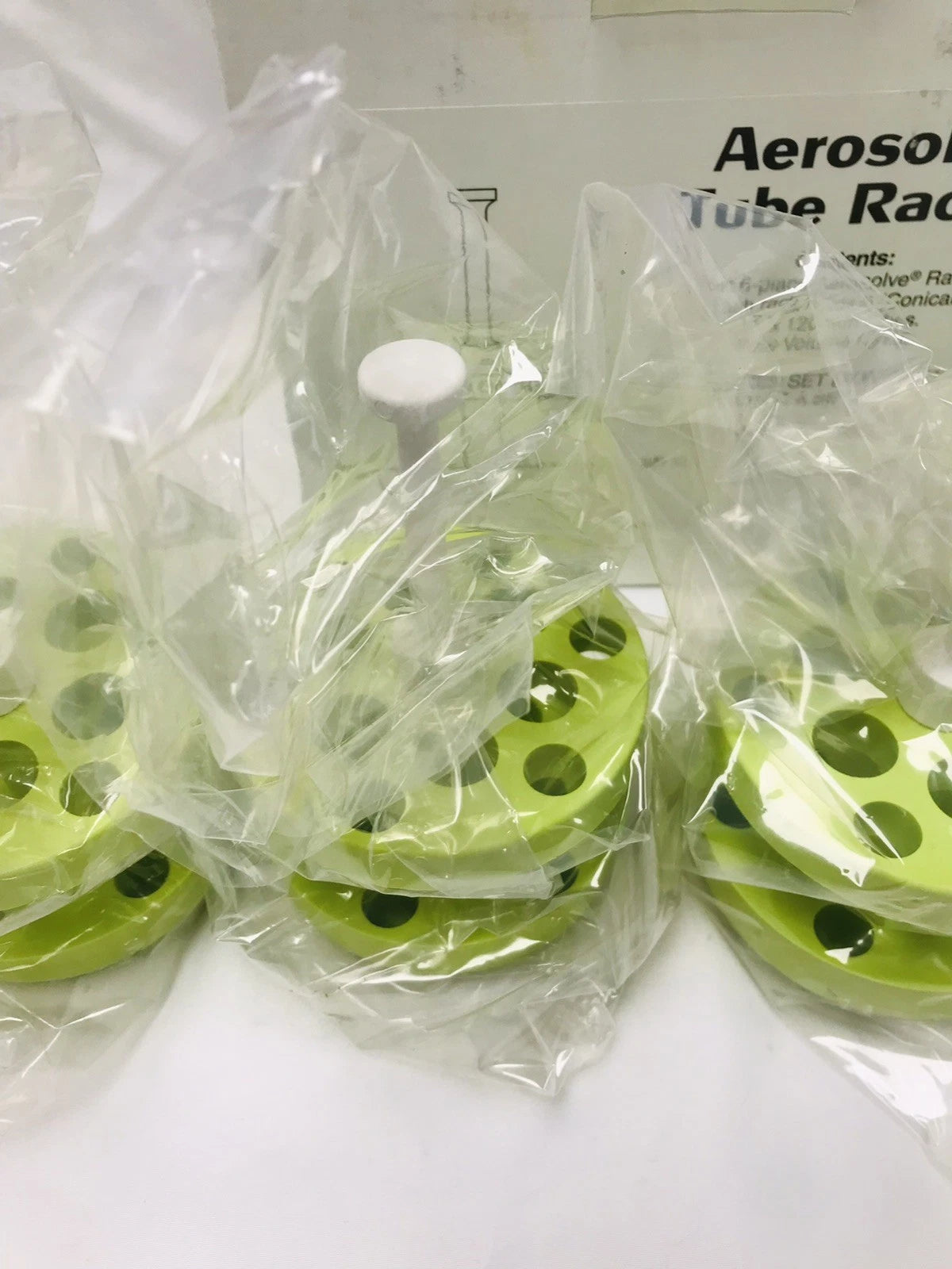 New Set of 4 Beckman Coulter Aerosolve Tube Racks 358991 15 mL Conical/3-5 mL