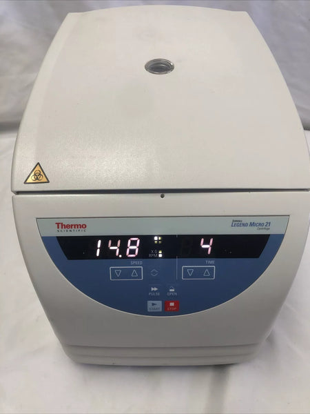 Thermo Sorvall Legend Micro 21 Centrifuge with Rotor & Lid Tested Warranty