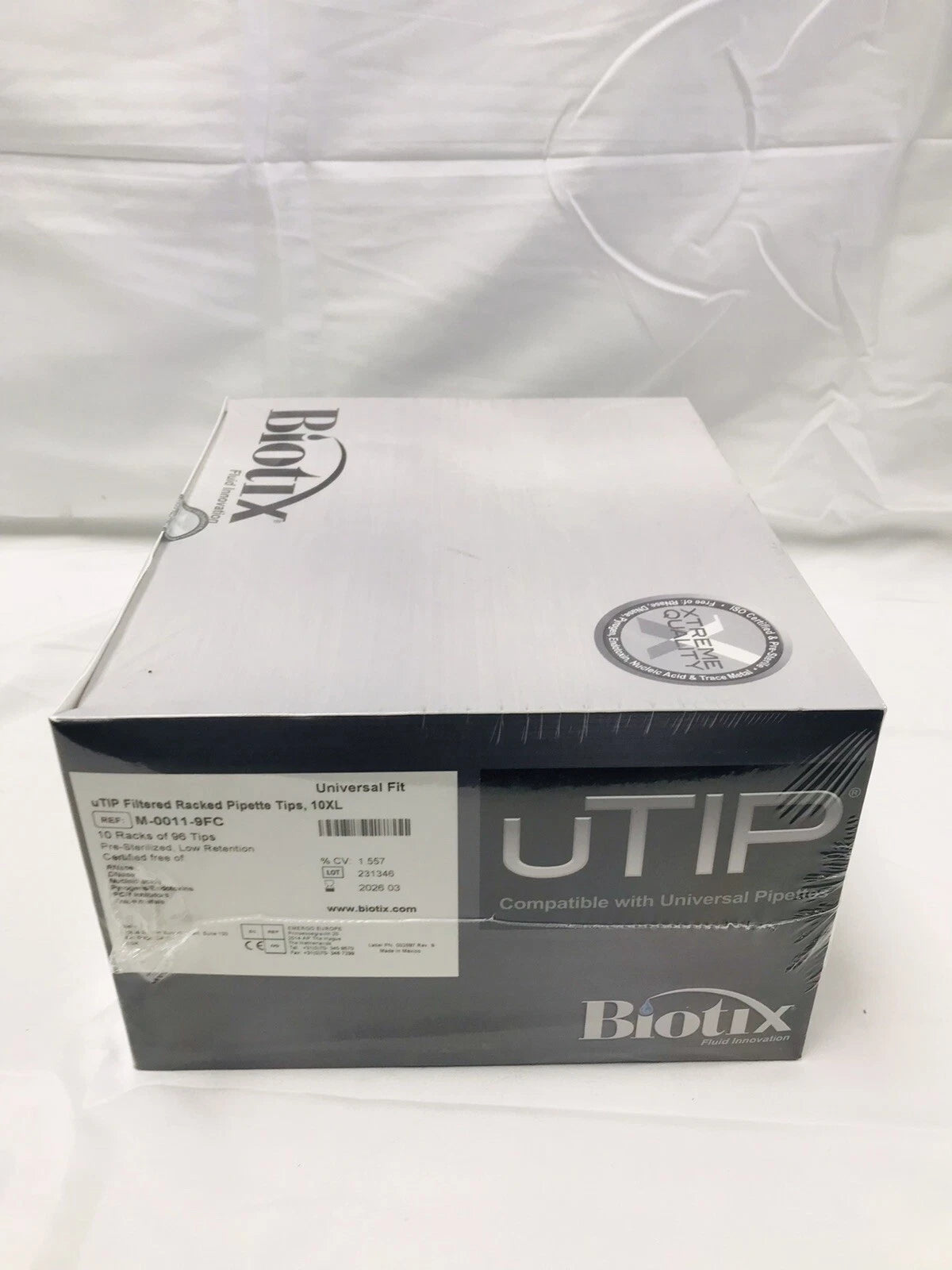 Biotix uTIP Filtered 10XL Universal M-0011-9FC Racked Pipette Tips New Sealed!