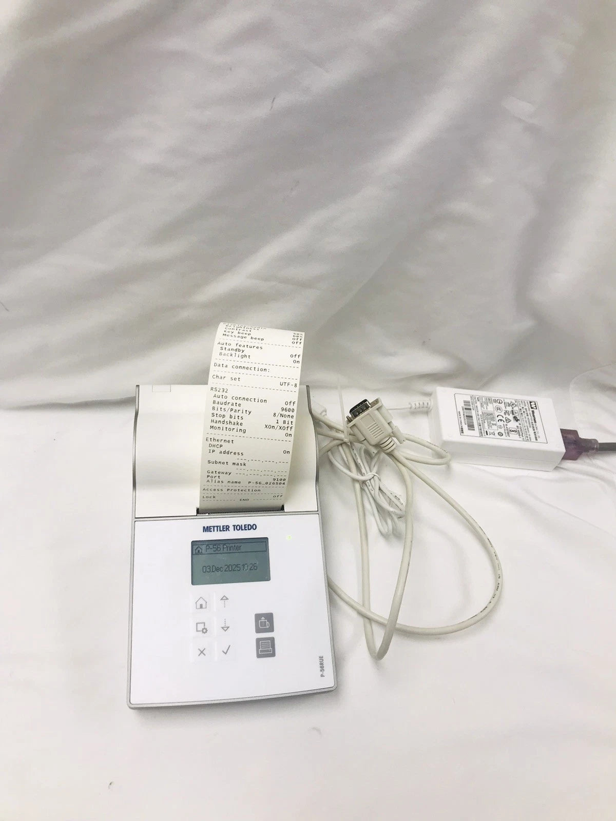 Mettler Toledo P-56RUE Thermal Printer For Analytical Balance & Scale Tested